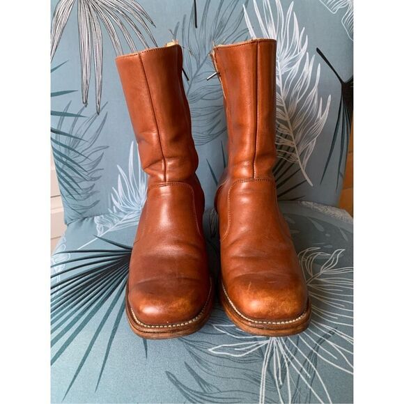 FRYE Vtg Y2K 70’s brown Campus Short Boots Men 8.5 D Women 10 USA - Picture 5 of 13